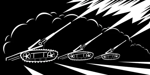 Ilustración en blanco y negro